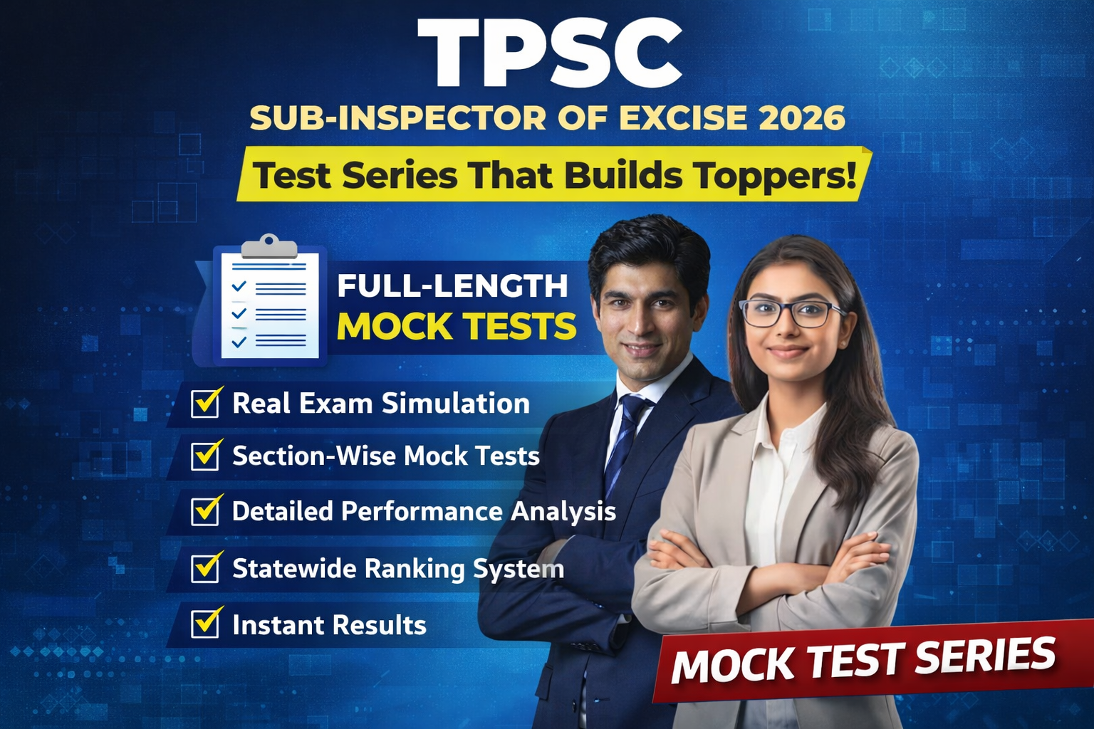 TPSC Sub-Inspector of Excise 2026 Mock Test Series